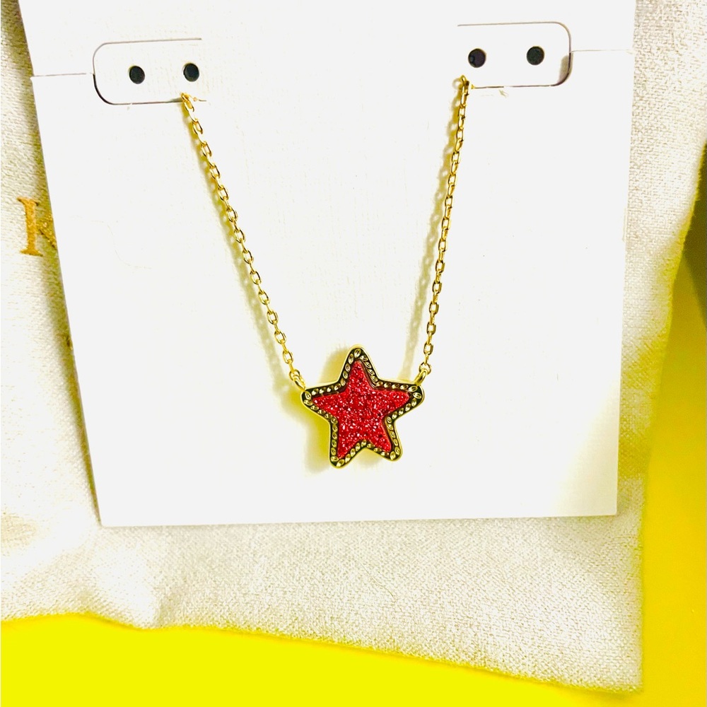 Kendra Scott red Jae star